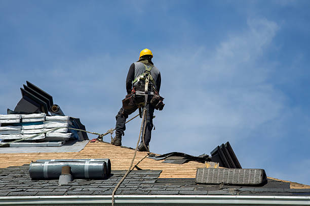 Professional Gutter Installation technician working in Maiden, NC